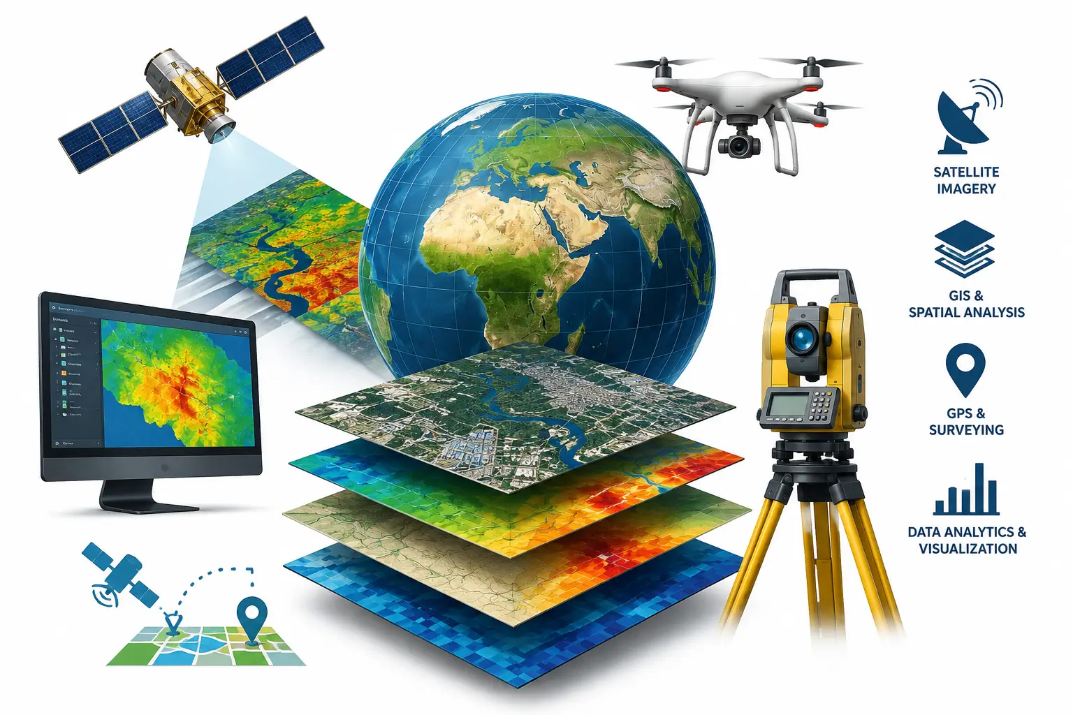Geospatial Engineering, GIS & Remote Sensing for Project Monitoring and Evaluation