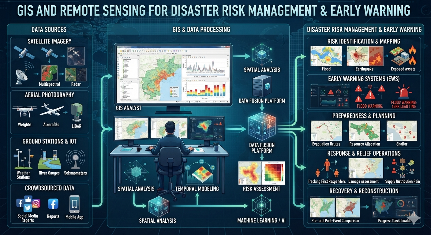 GIS and Remote Sensing for Disaster Risk Management & Early Warning